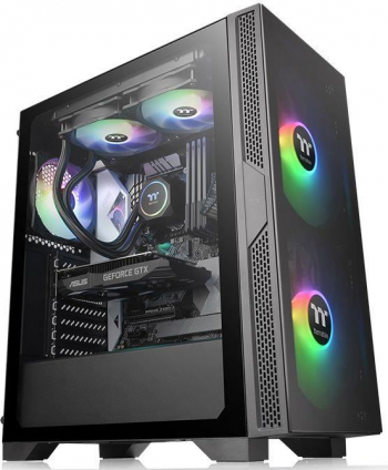 Carcasa Thermaltake Versa T25 Tempered Glass Negru ca-1r5-00m1wn-00 
