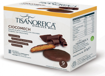 Biscuiti ciocomech cu cacao Tisanoreica Gianluca Mech 9 biscuiti x 13 g 