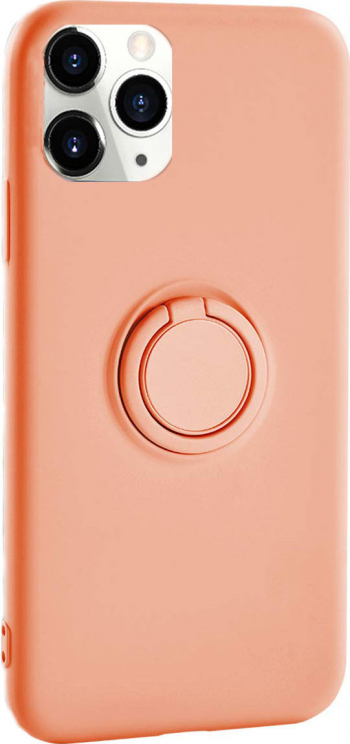 Carcasa iPhone 11 Corai Suport tip Inel Liquid Silicone iPhone XI 6.1 inch 