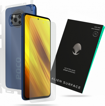 Folie Alien Surface Xiaomi Poco X3 NFC protectie ecran spate laterale 