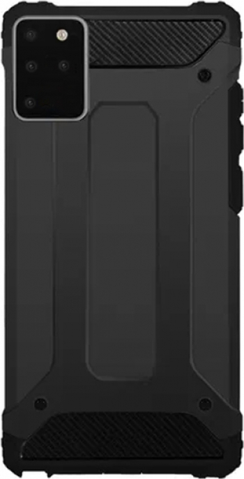 Husa antisoc pentru Samsung Galaxy S20 tip armura margini iesite in relief negru Doty 