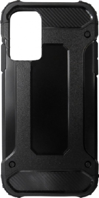 Husa antisoc pentru Samsung Galaxy S20 Ultra tip armura margini iesite in relief negru Doty 