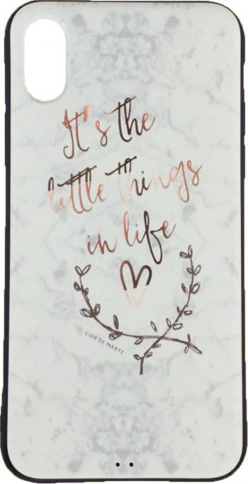 Husa de protectie din silicon IPhone 9 design imprimat Its the LittleThings in Life 