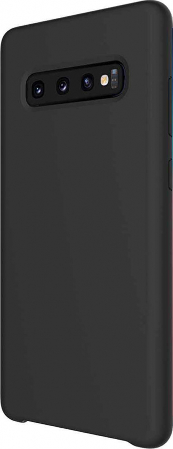 Husa Luxury pentru Samsung S10P Negru Slim Liquid Silicone Galaxy S10 PLUS 