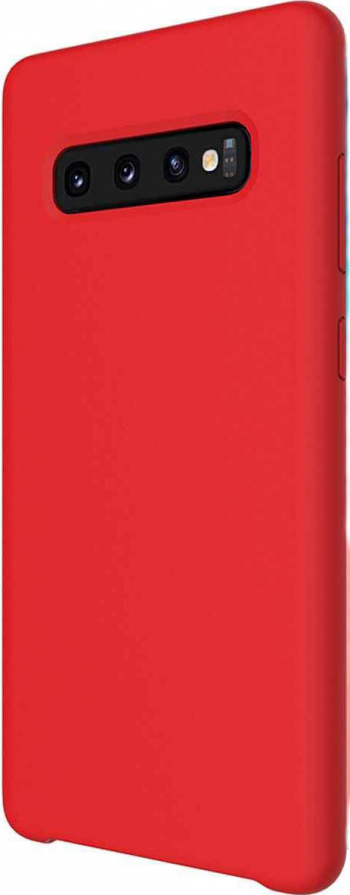 Husa Luxury pentru Samsung S10 Rosu Slim Liquid Silicone Galaxy S10 