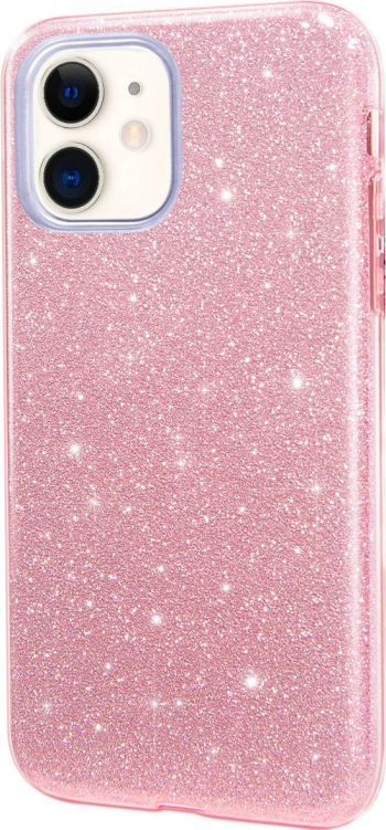 Husa pentru iPhone 11 marime de 6.1 Bling Sparklyn cu Glitter roz 