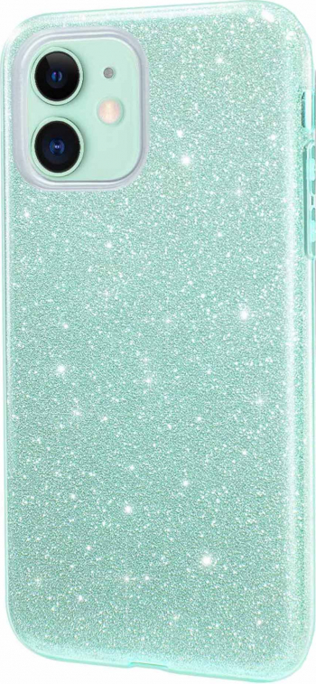 Husa pentru iPhone 11 marime de 6.1 Bling Sparklyn cu Glitter Verde deschis 