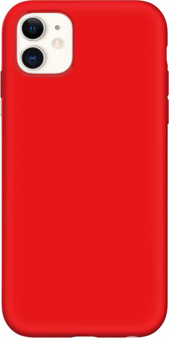 Husa pentru iPhone 11 Rosu Liquid Silicone iPhone XI marime de 6.1 inch 