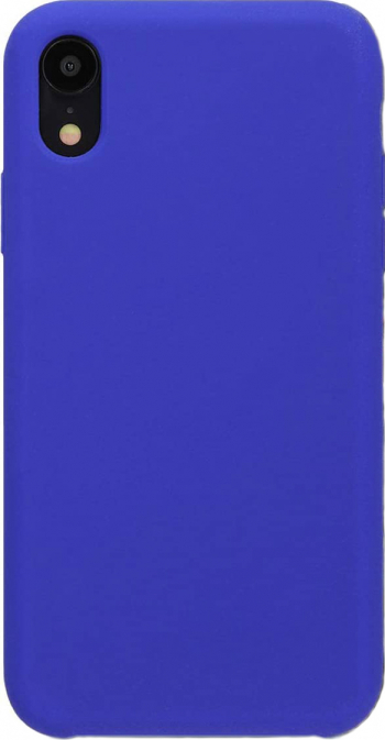 Husa pentru iPhone XR albastru sidefat Liquid Silicone doty 