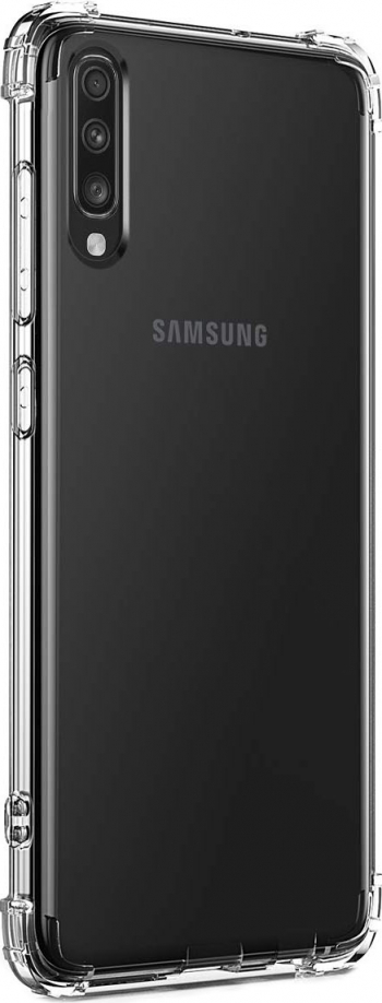 Husa pentru Samsung Galaxy A70 crystal clear anti soc cu perne de aer 