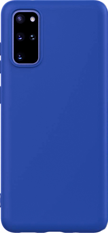 Husa pentru Samsung Galaxy S20 albastru Liquid Silicone captusita cu microfibra marime 6.2 inch Doty 