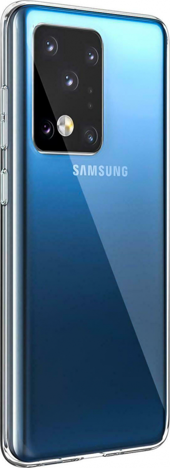 Husa pentru Samsung Galaxy S20 Ultra transparenta Liquid Silicone marime 6.9 inch 