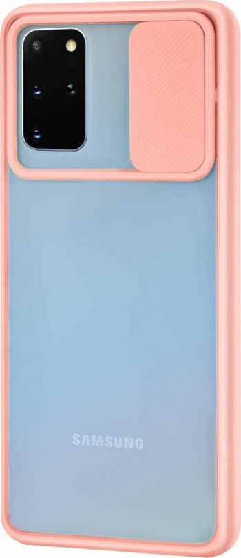 Husa pentru Samsung S20 Plus 6.7 inch spate transparent material rezistent capac glisant pentru protectia camerei corai deschis doty 