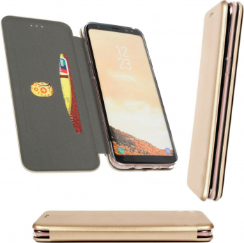 Husa telefon tip carte pentru Huawei Mate 20Pro cu magnet Aurie 