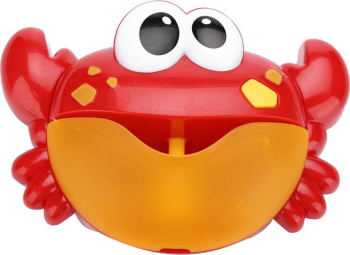 Jucarie crab de facut baloane cu efecte luminoase si sonore cutia cu baterii rezistenta la apa rosu Doty 