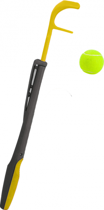 Lansator de mingi Rocket Ball retractabil pentru caini 57 cm minge tenis inclusa usor de utlizat maner antiderapant materiale de calitate 