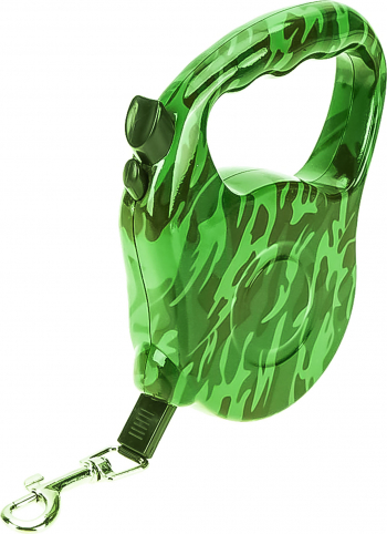 Lesa de 3 m retractabila pentru animale de companie model camuflaj Doty 