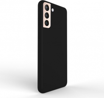 Husa Lemontti Liquid Silicon pentru Samsung Galaxy S21 Black 
