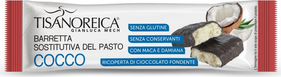 Baton inlocuitor de masa cu cocos Tisanoreica Gianluca Mech 60 g 