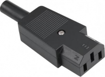 Conector alimentare PC 3 pini mama elSales ELS-CAPM negru 