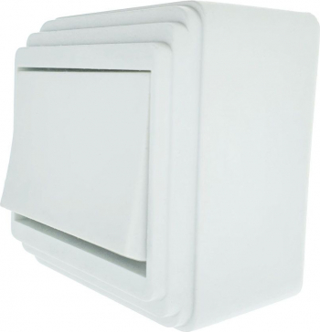 Intrerupator cu buton montaj aplicat cu rama 60 x 56 x 40mm alb