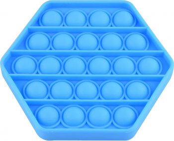 Jucarie antistres forma octagon pop it bubble 12 cm BLEU doty 