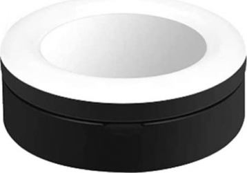 Oglinda rotunda LiveNow cu iluminare LED pentru Live Streaming brat telescopic suport pentru telefon 3 moduri de lumina 10 trepte de 
