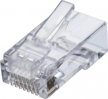 Set 10 conectori plastic UTP-FTP elSales ELS-CUT New Style CAT6 transparent 