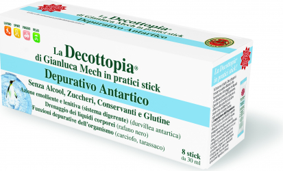 Supliment pentru eliminarea toxinelor Depurativo Antarctico Decotoppia Gianluca Mech decopocket 8stick x 30ml 