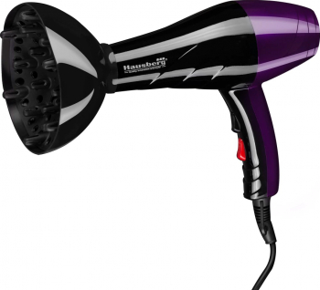 Uscator de par Hausberg HB-26 2000W 2 trepte de viteza 3 setari temperatura Negru-Mov