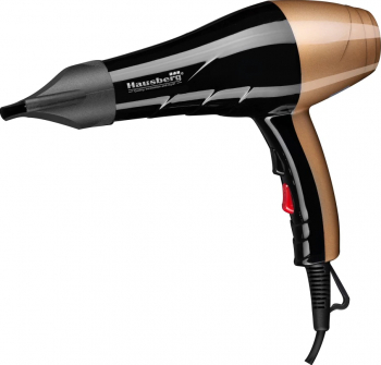 Uscator de par Hausberg HB-26GO 2000W 2 trepte de viteza 3 trepte de temperatura Negru-Gold