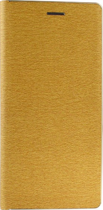 Husa Retro Book cu Inchidere Magnetica Compatibila cu Xiaomi Redmi Note 7 Aurie 