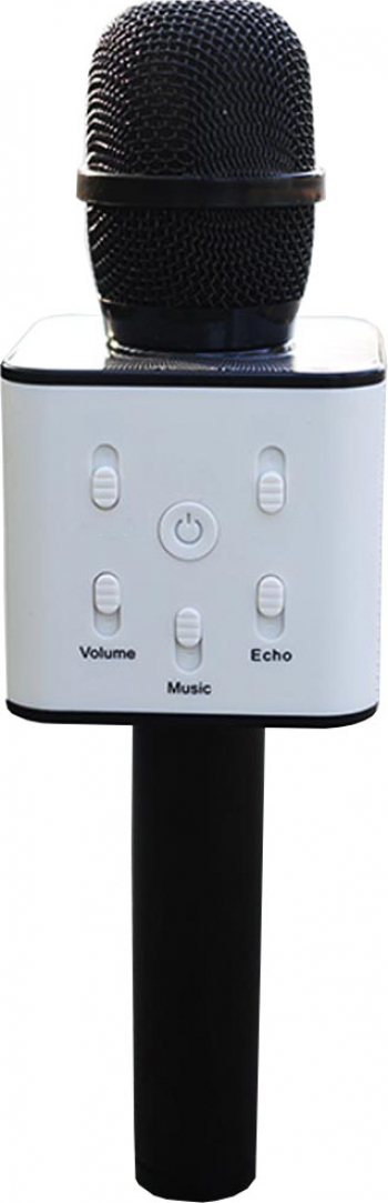 Microfon party 2 difuzoare bluetooth cititor stick card karaoke style negru