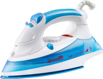 Fier de calcat Hausberg HB-7805BL 2200W Talpa Ceramica Sistem Anti Picurare 0.16L Alb-Albastru 