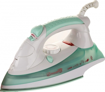Fier de calcat Hausberg HB-7805VR 2200W Talpa Ceramica Sistem Anti Picurare 0.16L Alb-Verde 