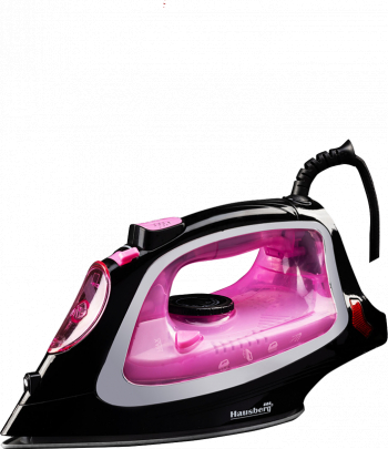 Fier de calcat Hausberg HB-7850MV 2000W Talpa Otel Invelis Ceramic 0.13L Mov-Negru 