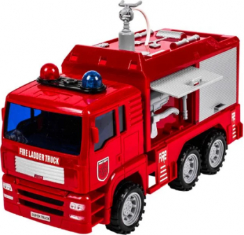 Camion de pompieri cu baterie stropeste apa 