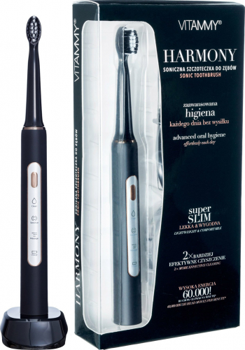 Periuta de dinti electrica VITAMMY Harmony 60000 vibratii/min 3 moduri de periaj Negru TB8132-CE Black 