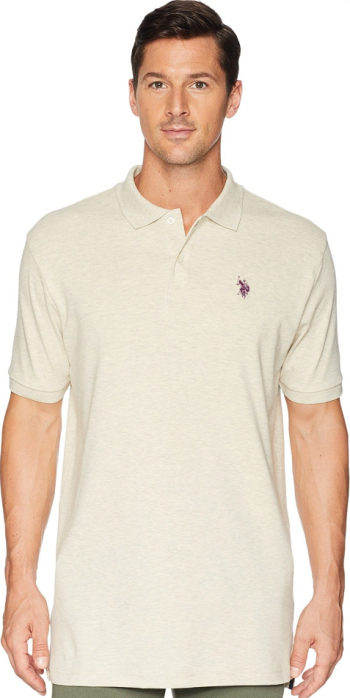 Tricou U.S. POLO ASSN. gri melange S 