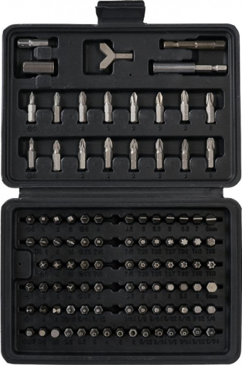 Set 100 biti si adaptor Heinner CTSM012 material chrome-vanadium 