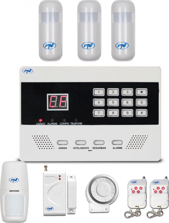 Sistem de alarma wireless PNI PG2710 linie terestra cu 3 senzori de miscare HS003 suplimentari 