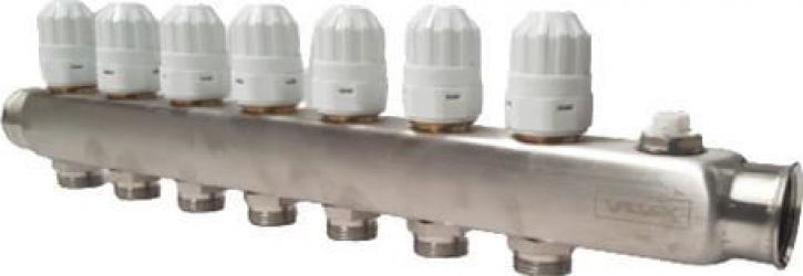 Colector termostatic inox 7 cai 6079200 VALVEX 