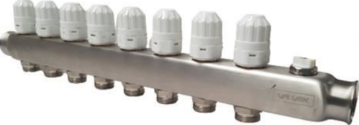 Colector termostatic inox 8 cai 6079210 VALVEX 