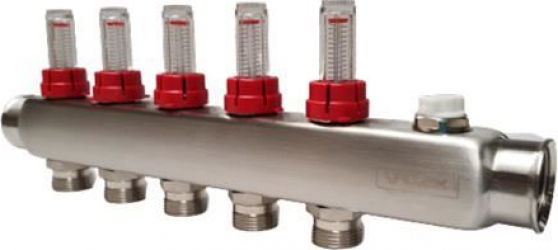 Distribuitor inox cu debitmetre 5 cai 6079330 VALVEX