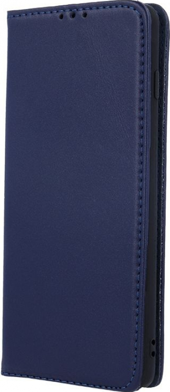 Husa flip cover pentru Samsung Galaxy A12 din piele naturala Albastra 