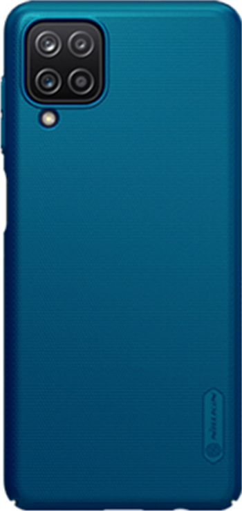 Husa din policarbonat dur cu finisaje premium Samsung Galaxy A12 Albastru 