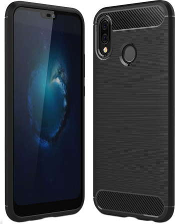 Husa premium din poliuretan Huawei P20 Lite Negru 