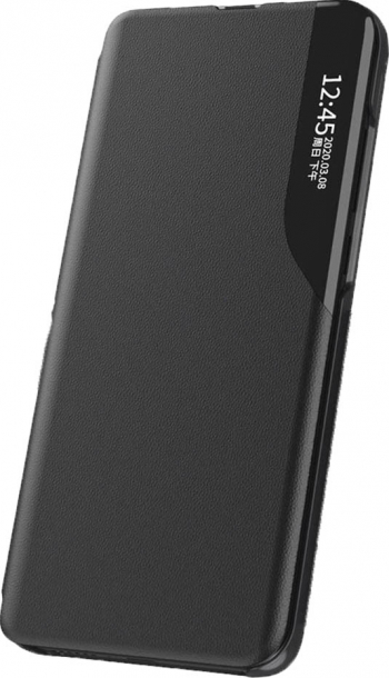 Husa premium tip carte finisaj piele ecologica inchidere magnetica Samsung Galaxy S9 Plus Negru 