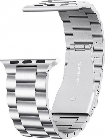 Curea compatibila Apple Watch metalica 42/44mm Argintiu 