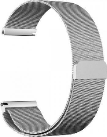 Curea metalica compatibila cu Samsung Gear S3 magnetica Argintiu 